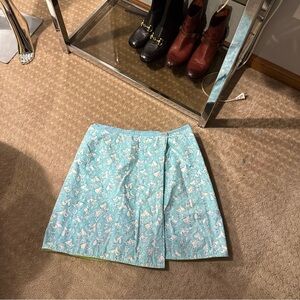 Lilly Pulitzer reversible vintage mini women skirt size 12